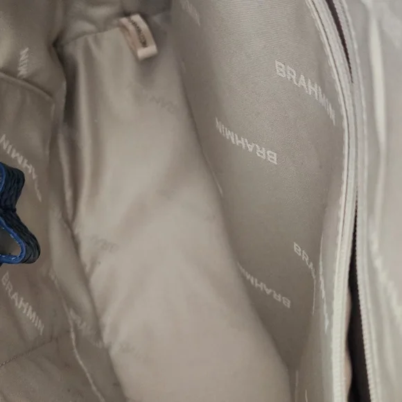 Brahmin Iridescent Blue and Green Shoulder Bag - Picture 9 of 11